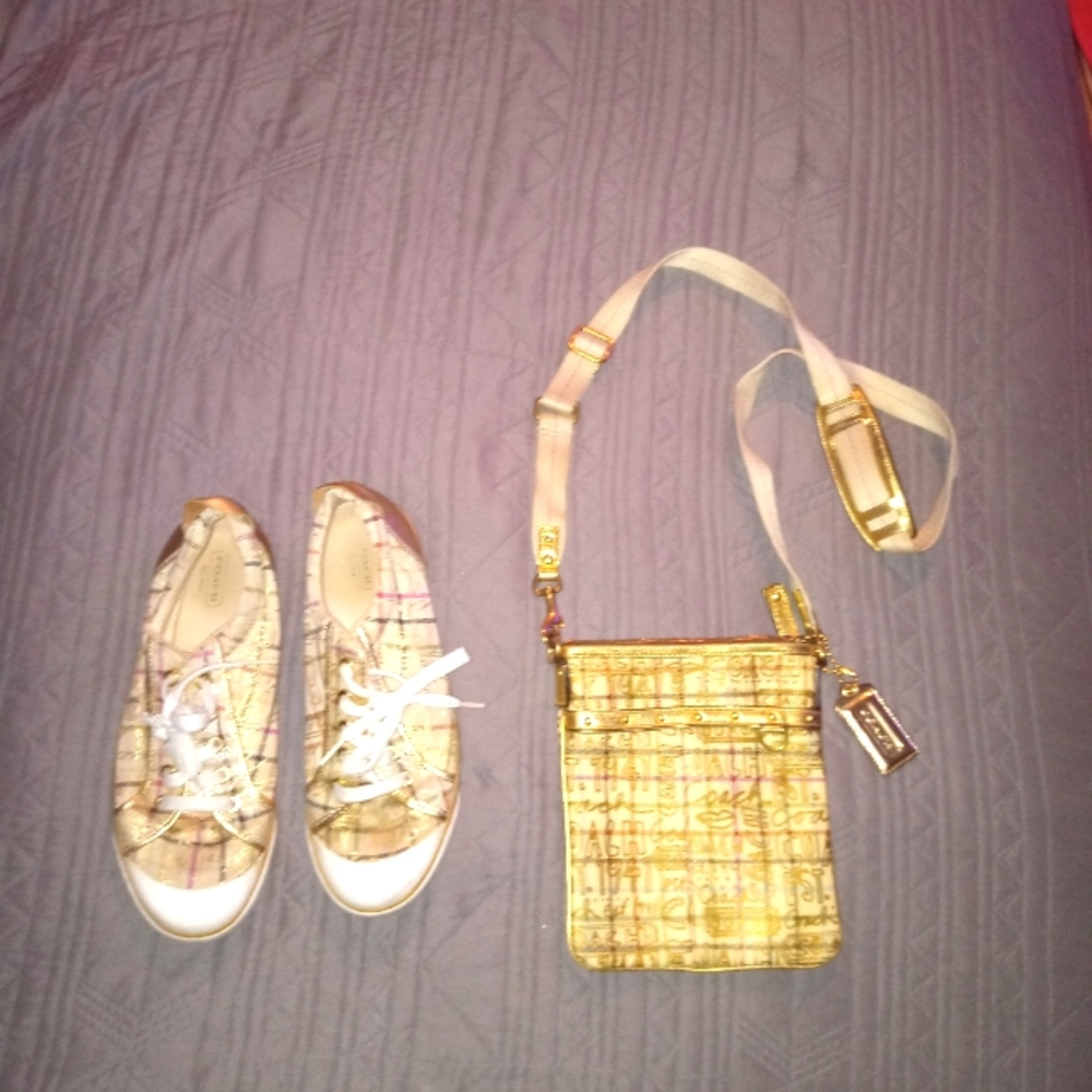 Coach bag with matching shoes